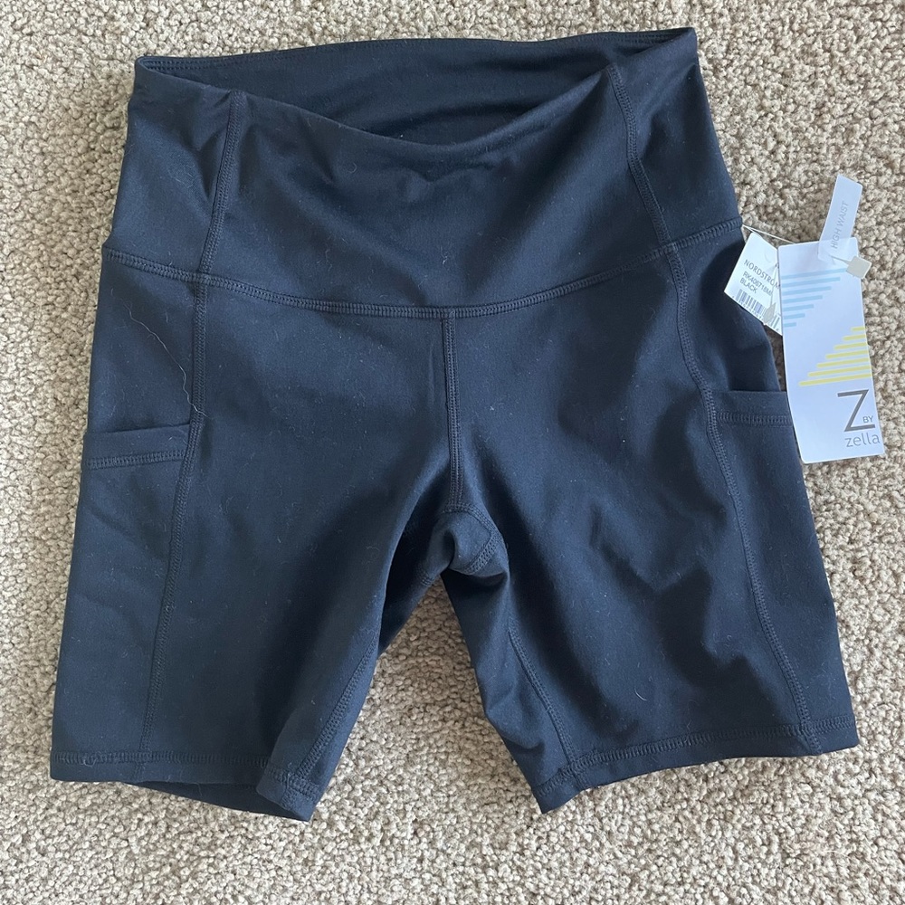 NWT Zella High Waist Biker Shorts